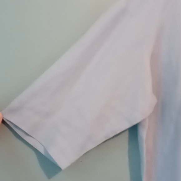 ELLEN TRACY Embroidered Linen Top - Picture 3 of 8